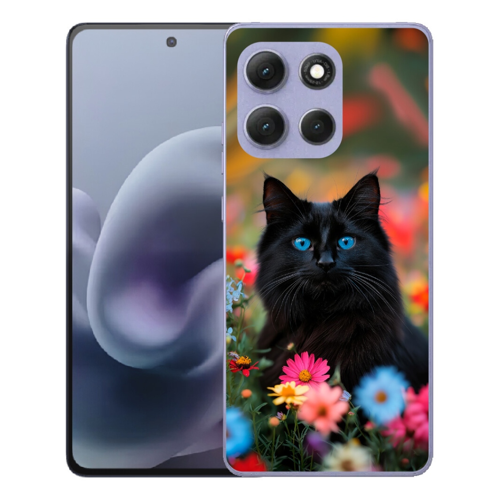 mmCase gél tok a Motorola Moto G86 Power 5G-hez – fekete cica 4