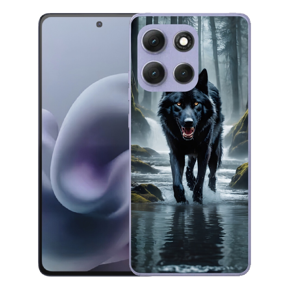 mmCase gél tok a Motorola Moto G86 Power 5G-hez – fekete farkas
