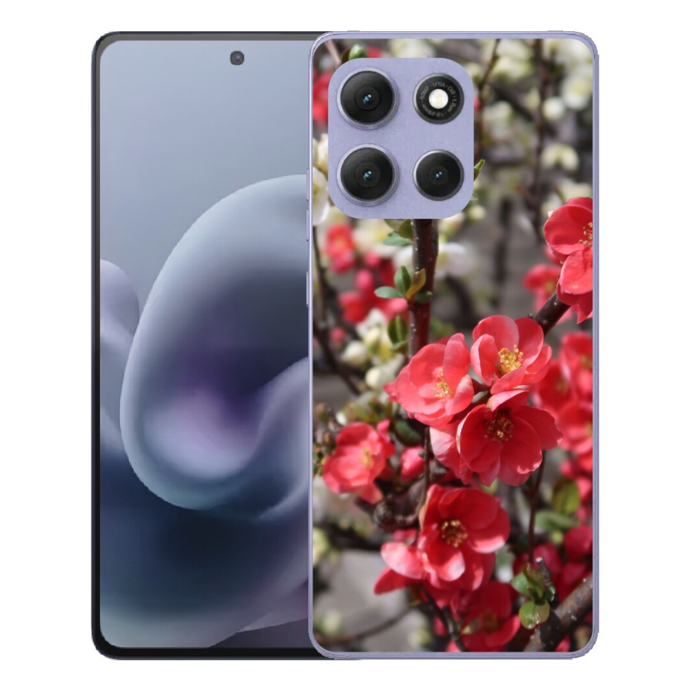 mmCase géltok a Motorola Moto G86 Power 5G-hez – piros virágok