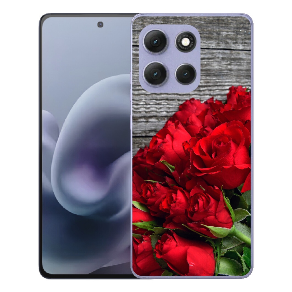 mmCase gél tok a Motorola Moto G86 Power 5G-hez – vörös rózsák