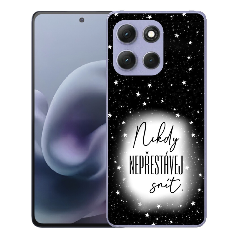 mmCase géltok a Motorola Moto G86 Power 5G-hez – idézet 1, fekete-fehér háttérrel