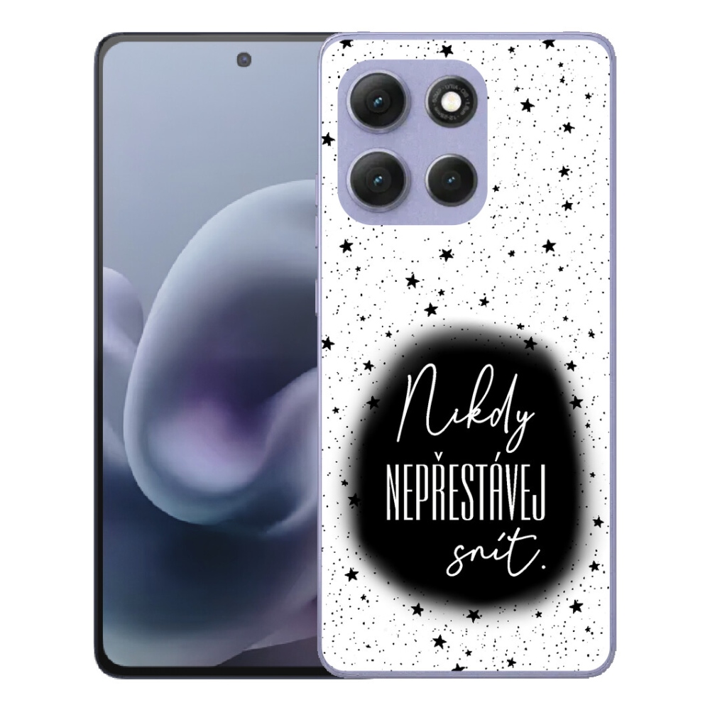 mmCase gél tok a Motorola Moto G86 Power 5G-hez – 1. idézet, fekete-fehér háttér
