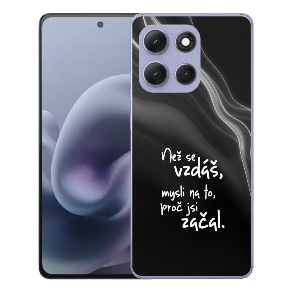 mmCase géltok a Motorola Moto G86 Power 5G-hez – idézet 2, fekete háttérrel
