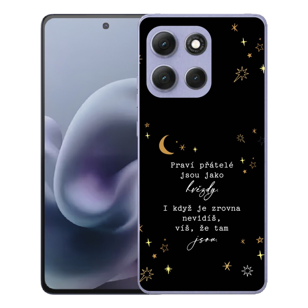 mmCase gél tok a Motorola Moto G86 Power 5G-hez – idézet 6, fekete háttérrel
