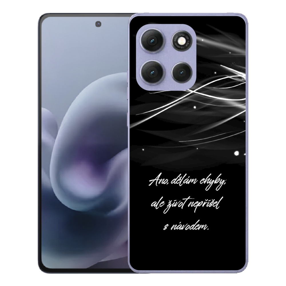mmCase géltok a Motorola Moto G86 Power 5G-hez – idézet fekete háttérrel