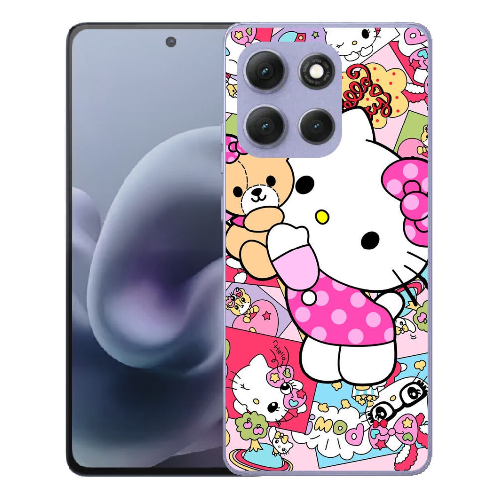 mmCase gél tok a Motorola Moto G86 Power 5G-hez – aranyos cica