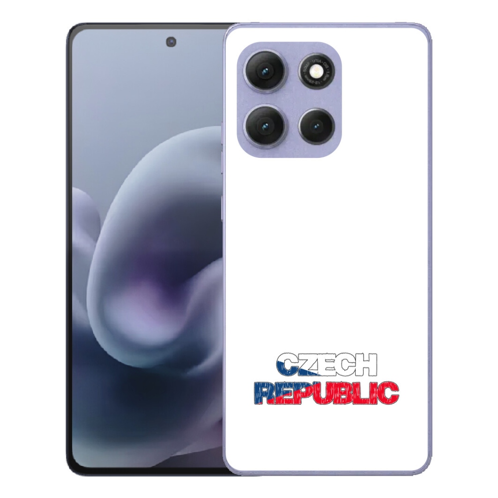 mmCase gél tok a Motorola Moto G86 Power 5G-hez – Cseh Köztársaság, fehér háttér