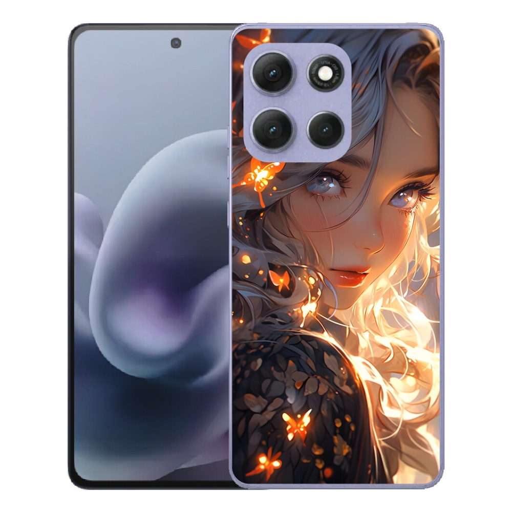 mmCase géltok a Motorola Moto G86 Power 5G-hez – lány és pillangók