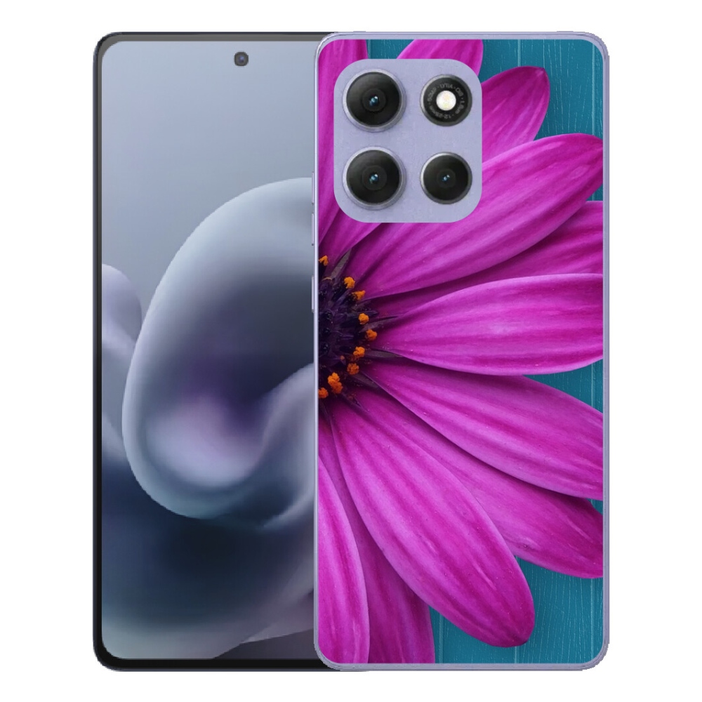 mmCase gél tok a Motorola Moto G86 Power 5G-hez – lila margaréta