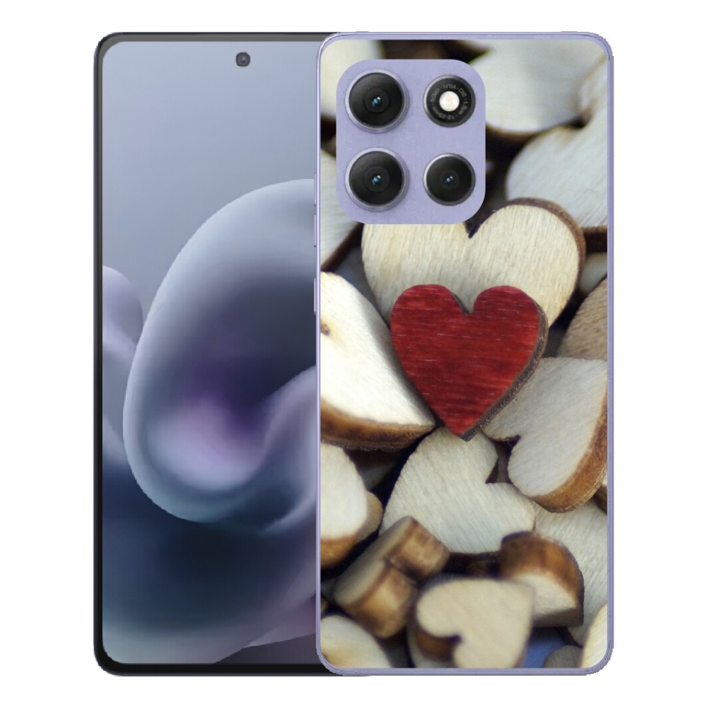 mmCase géltok a Motorola Moto G86 Power 5G-hez – gravírozott piros szív 