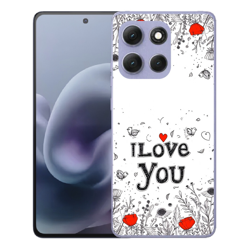 mmCase géltok a Motorola Moto G86 Power 5G-hez – „I love you” fehér háttérrel