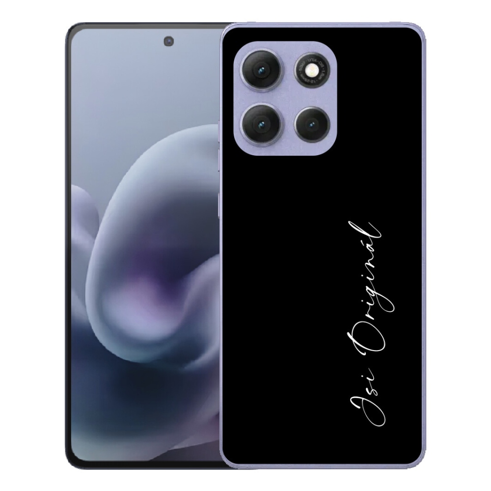 mmCase gél tok a Motorola Moto G86 Power 5G-hez – eredeti, fekete háttérrel