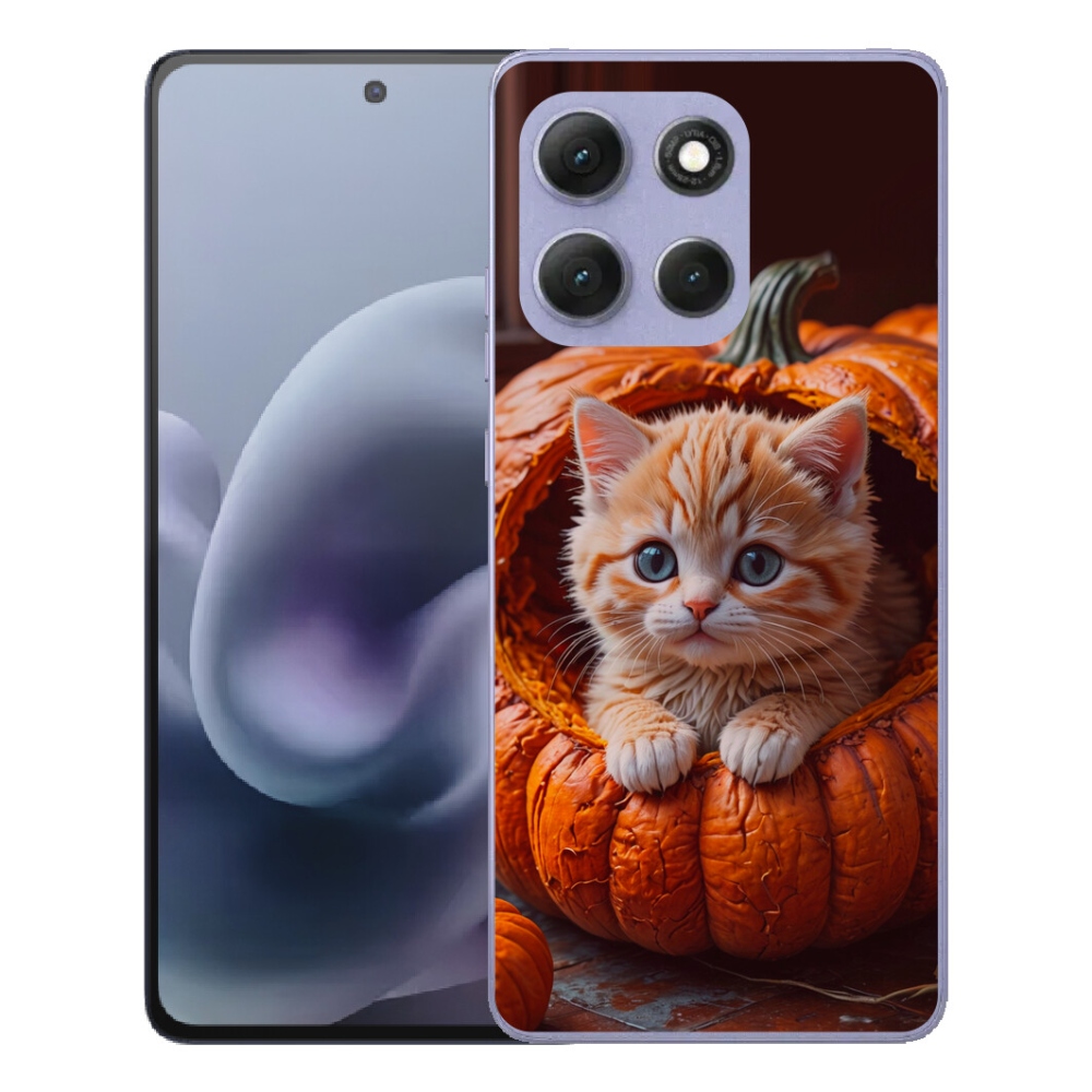 mmCase gél tok a Motorola Moto G86 Power 5G-hez – cica és sütőtök 2