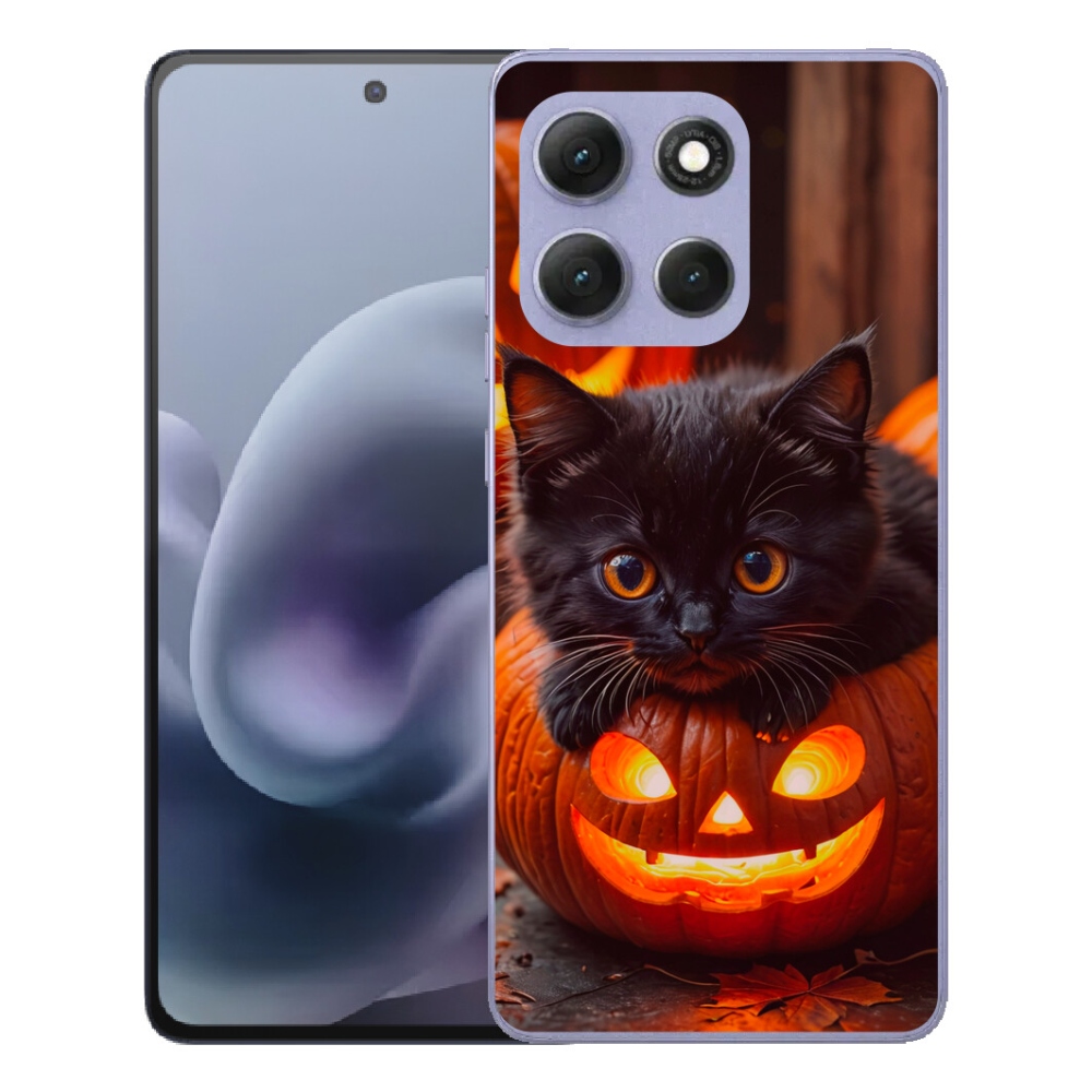 mmCase gél tok a Motorola Moto G86 Power 5G-hez – cica és sütőtök