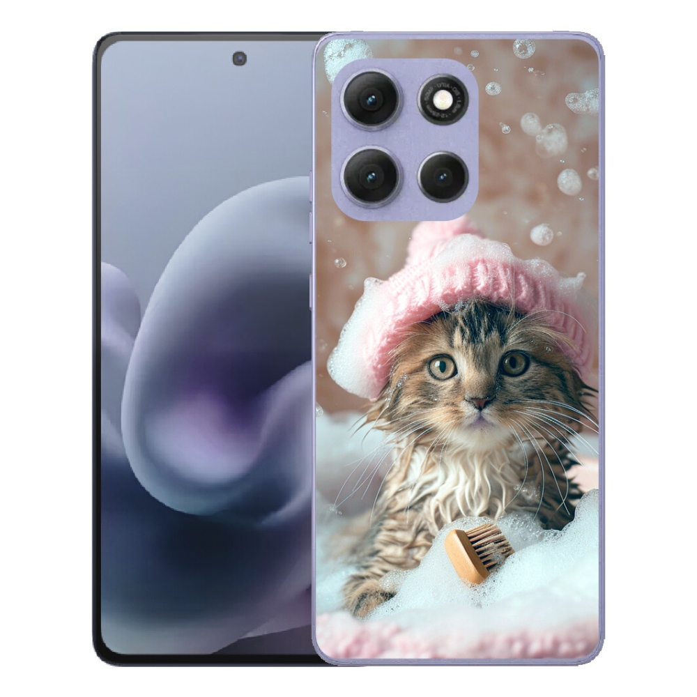 mmCase gél tok a Motorola Moto G86 Power 5G-hez – cica és fürdő