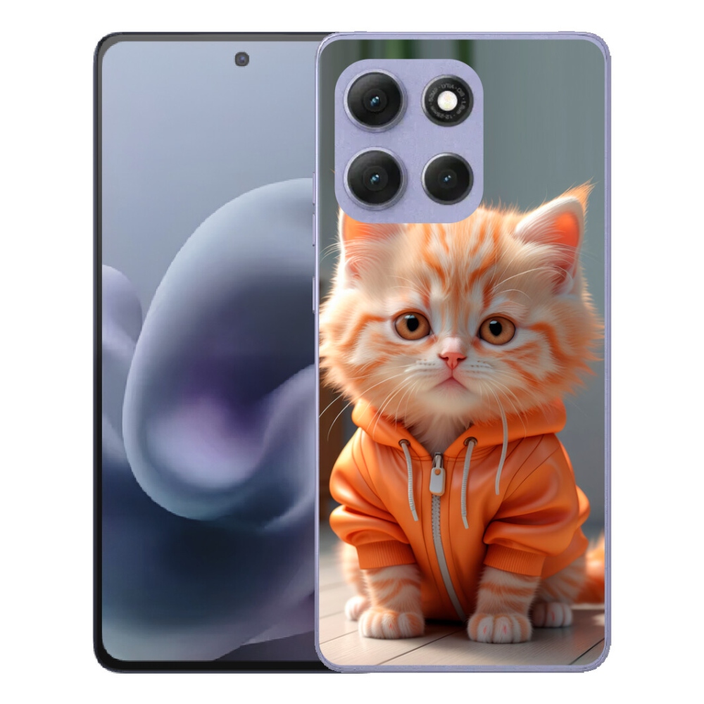 mmCase gél tok a Motorola Moto G86 Power 5G-hez – pulóveres cica