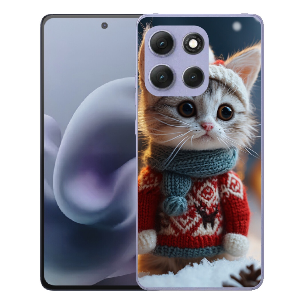 mmCase gél tok a Motorola Moto G86 Power 5G-hez – pulóveres cica