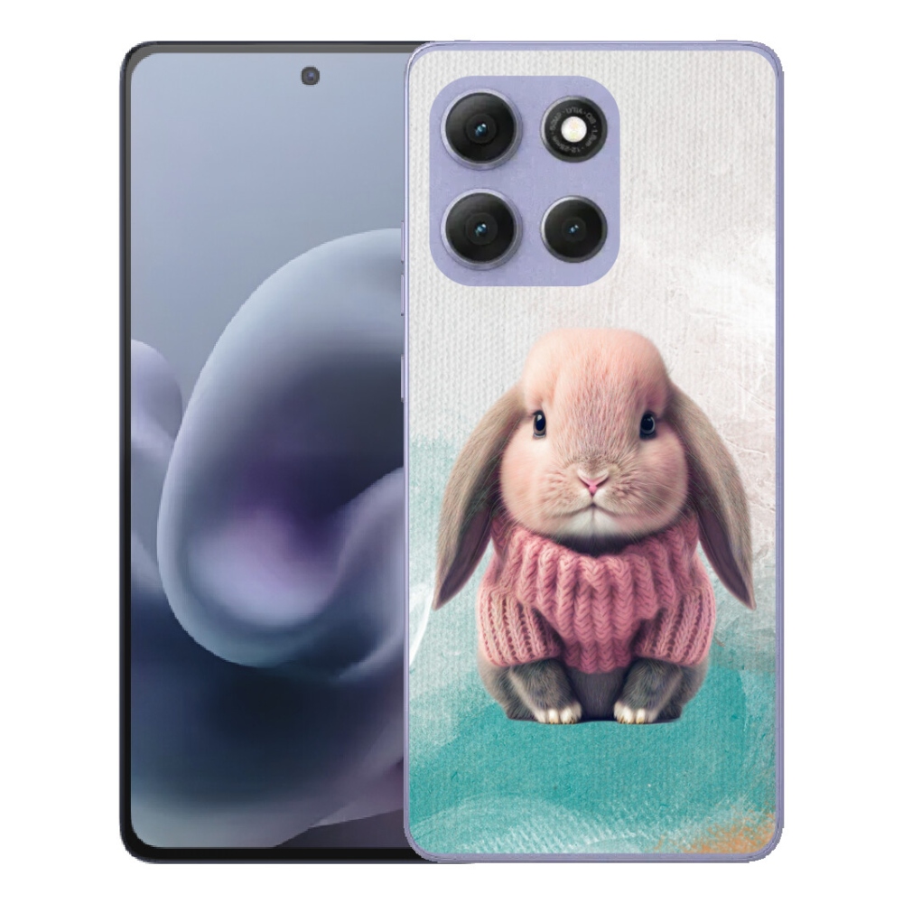 mmCase géltok a Motorola Moto G86 Power 5G-hez – pulóveres nyuszi