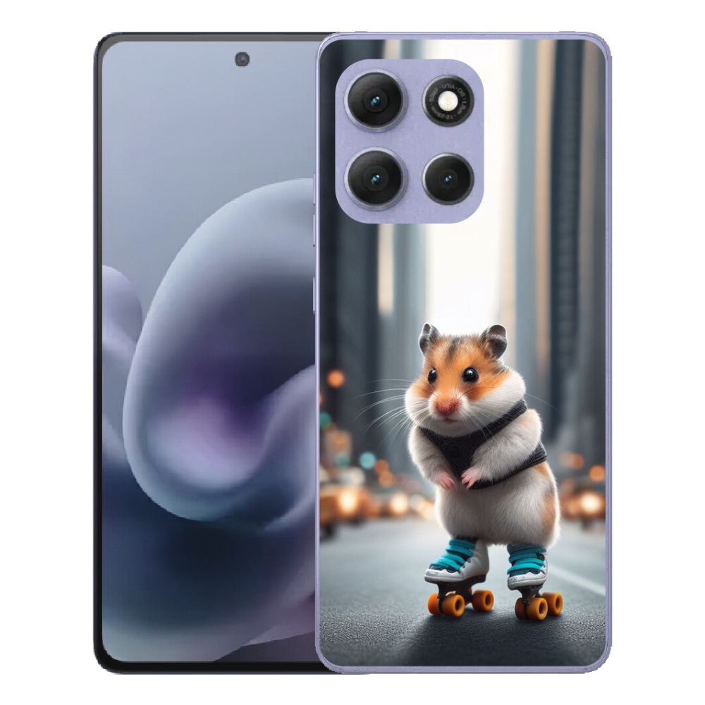 mmCase gélhuzat a Motorola Moto G86 Power 5G-hez – görkorcsolyás hörcsög