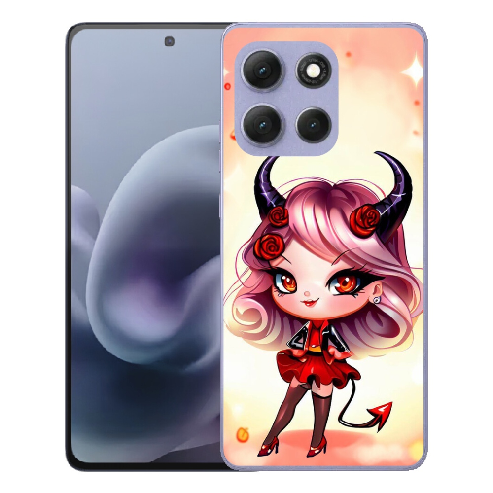 mmCase gél tok a Motorola Moto G86 Power 5G-hez – rajzolt kis ördögnő