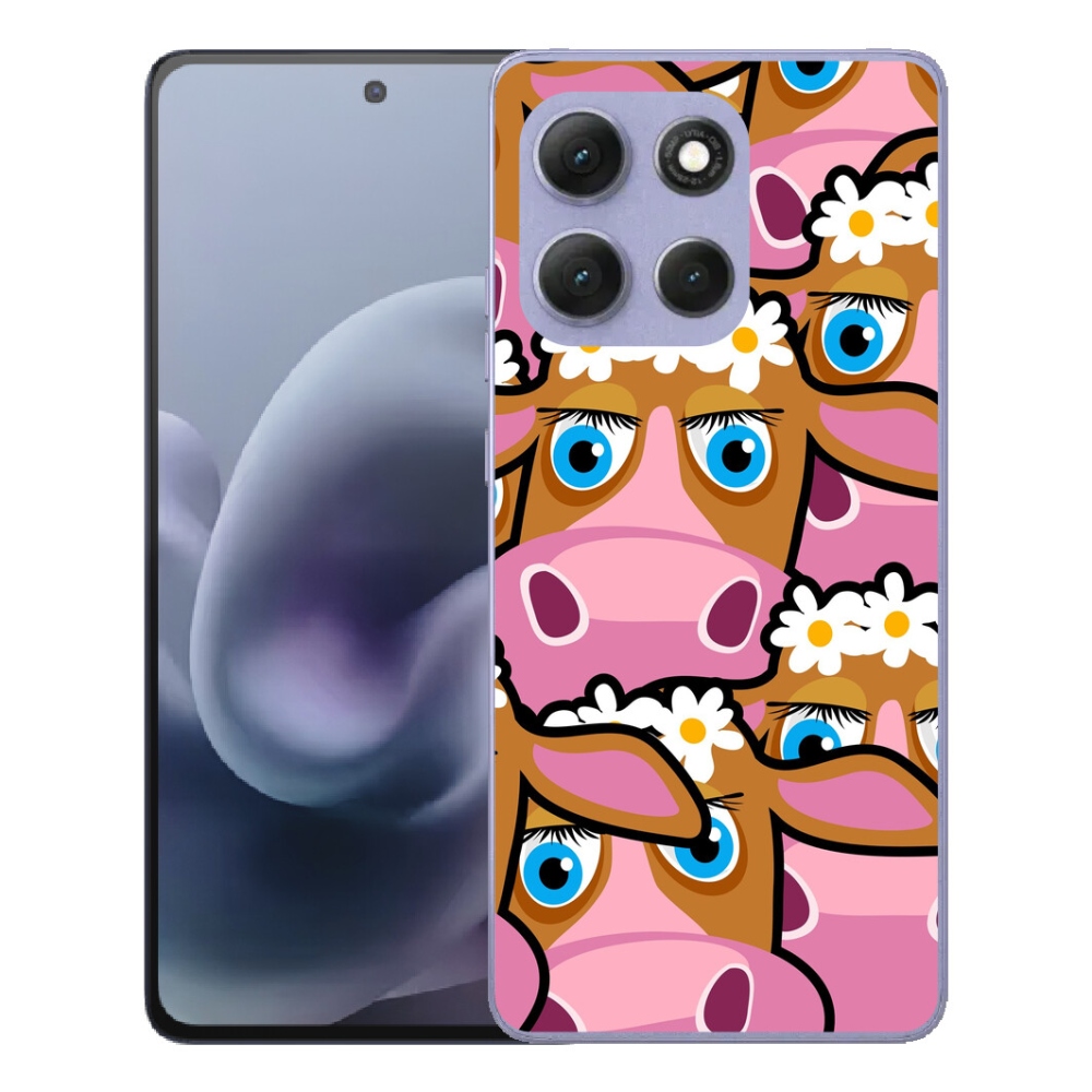 mmCase gél tok a Motorola Moto G86 Power 5G-hez – rajzolt tehenek
