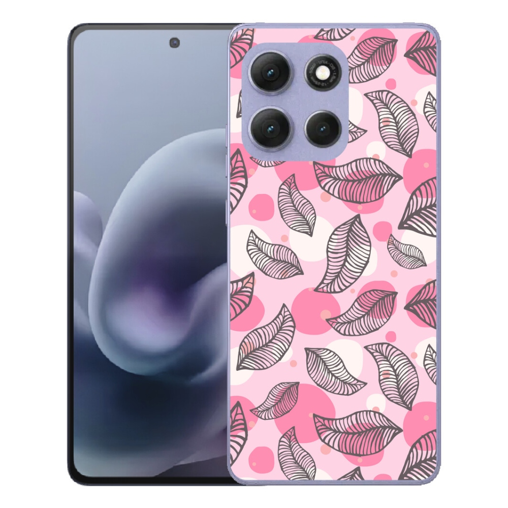 mmCase gél tok a Motorola Moto G86 Power 5G-hez – rajzolt hulló levelek
