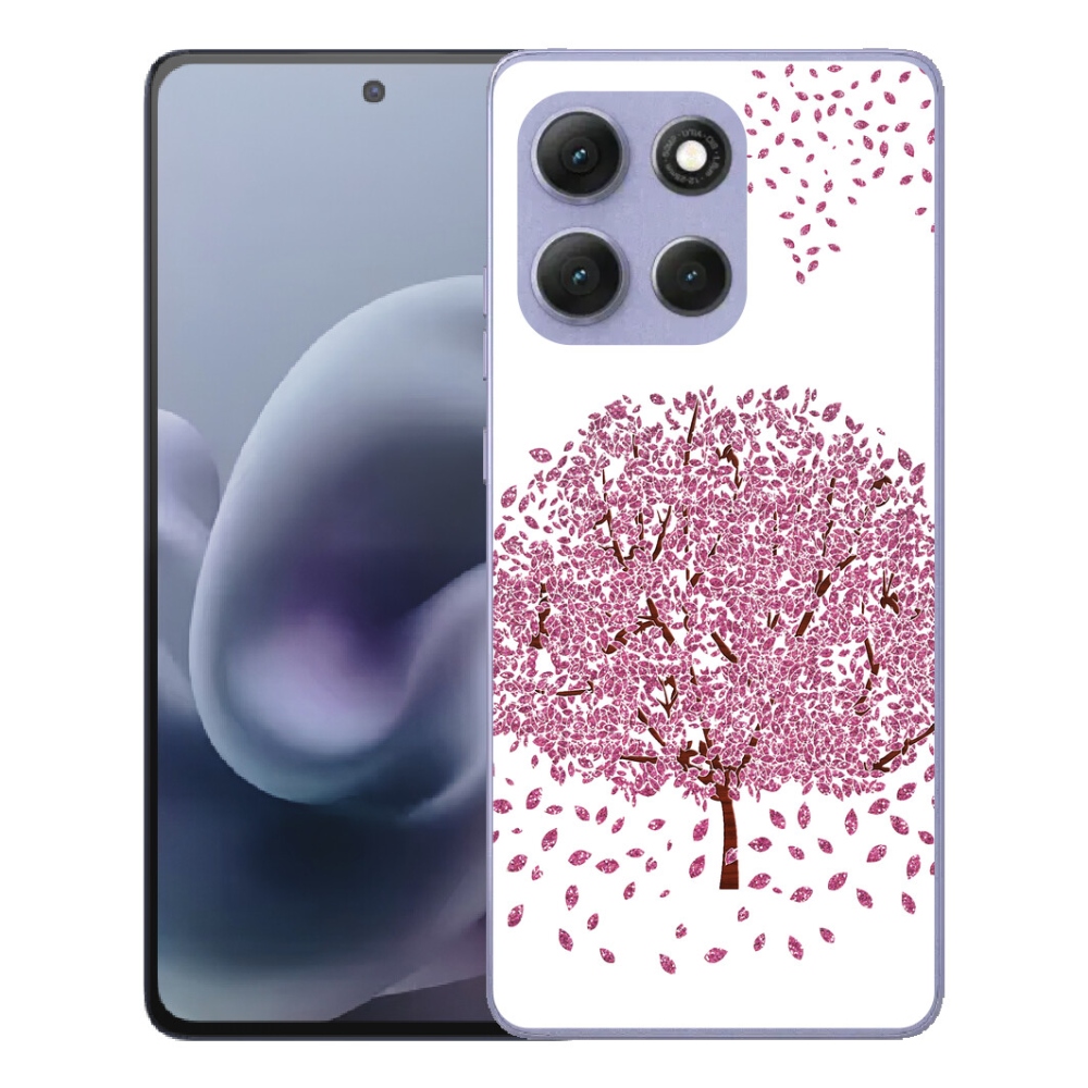 mmCase gél tok a Motorola Moto G86 Power 5G-hez – rajzolt fa levelekkel