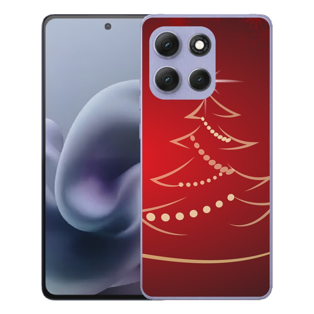 mmCase gél tok a Motorola Moto G86 Power 5G-hez – rajzolt karácsonyfa