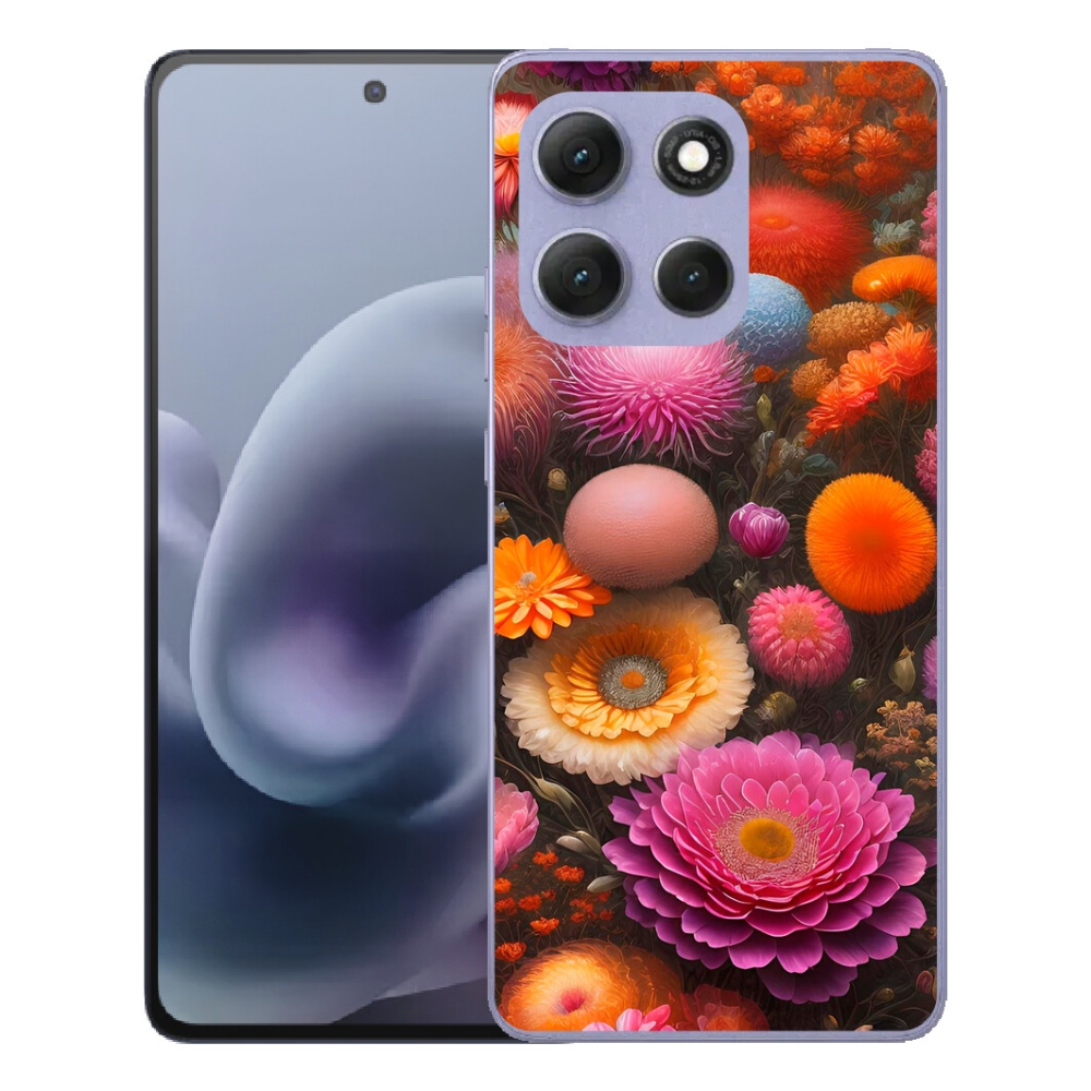 mmCase gél tok a Motorola Moto G86 Power 5G-hez – virágkompozíció