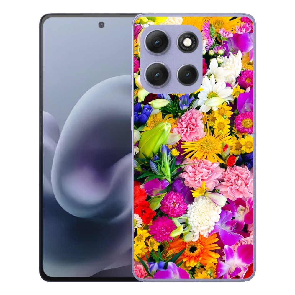 mmCase gél tok a Motorola Moto G86 Power 5G-hez – virágok 12