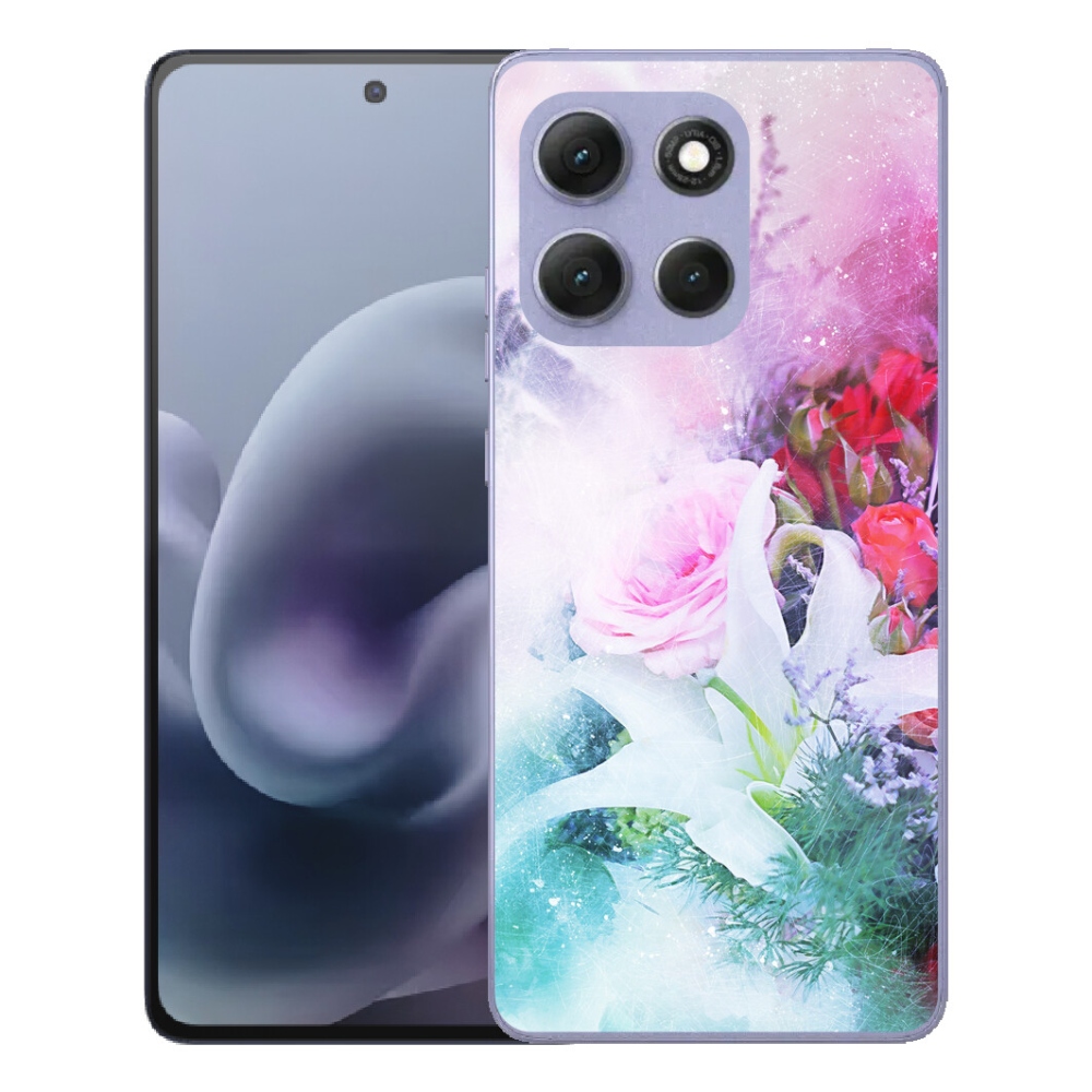 mmCase gél tok a Motorola Moto G86 Power 5G-hez – virágok 4