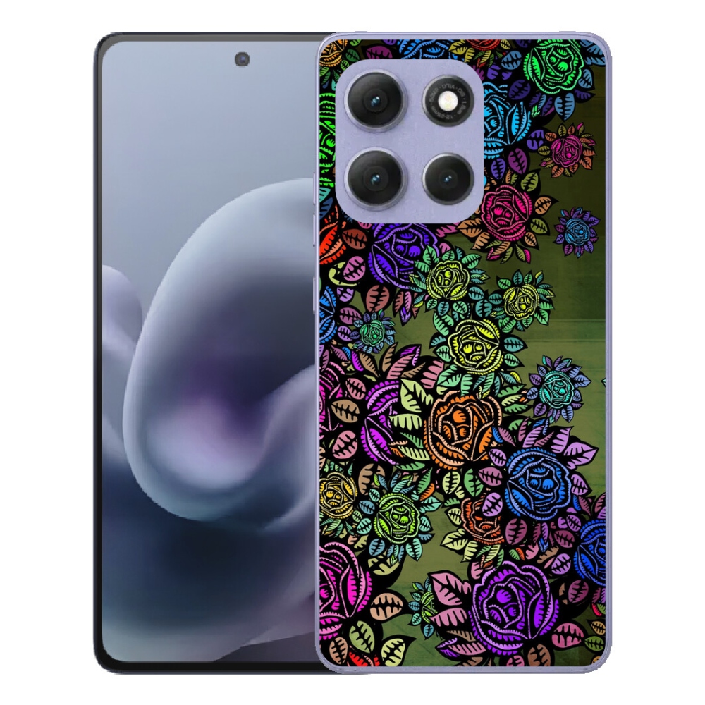 mmCase gél tok a Motorola Moto G86 Power 5G-hez – virágok 6