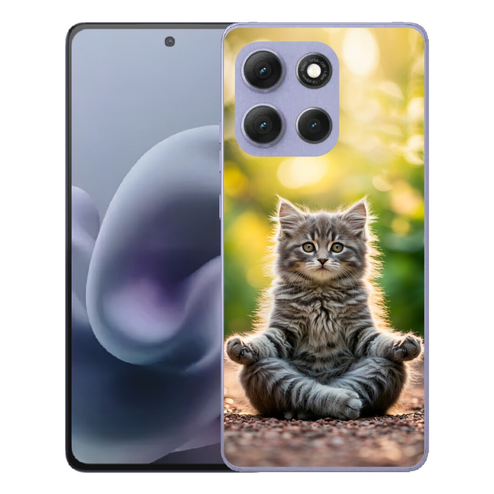 mmCase gélhuzat a Motorola Moto G86 Power 5G-hez – meditáló cica