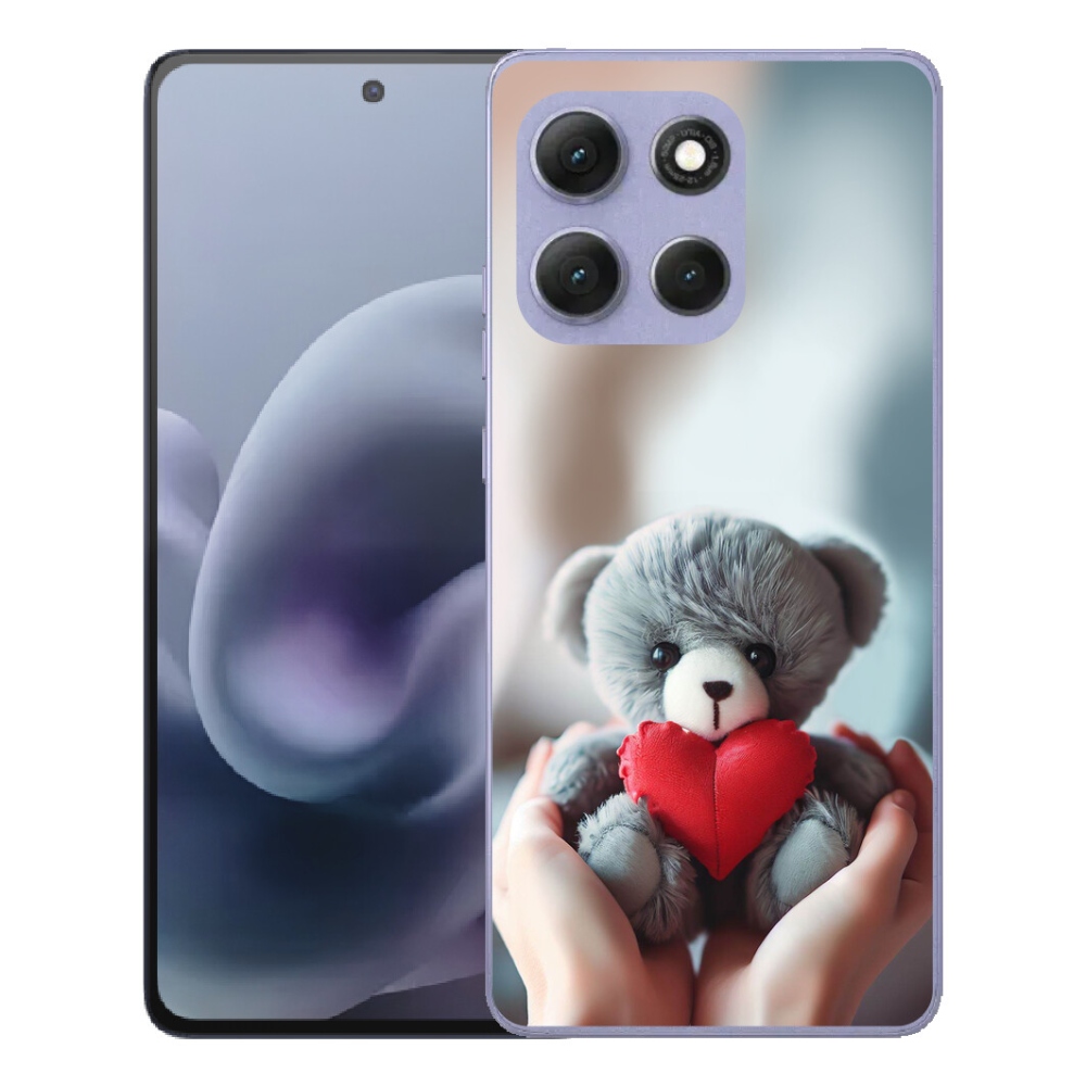 mmCase gél tok a Motorola Moto G86 Power 5G-hez – mackó a szerelmeseknek