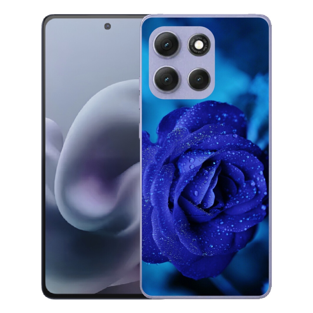 mmCase gél tok a Motorola Moto G86 Power 5G-hez – kék rózsa