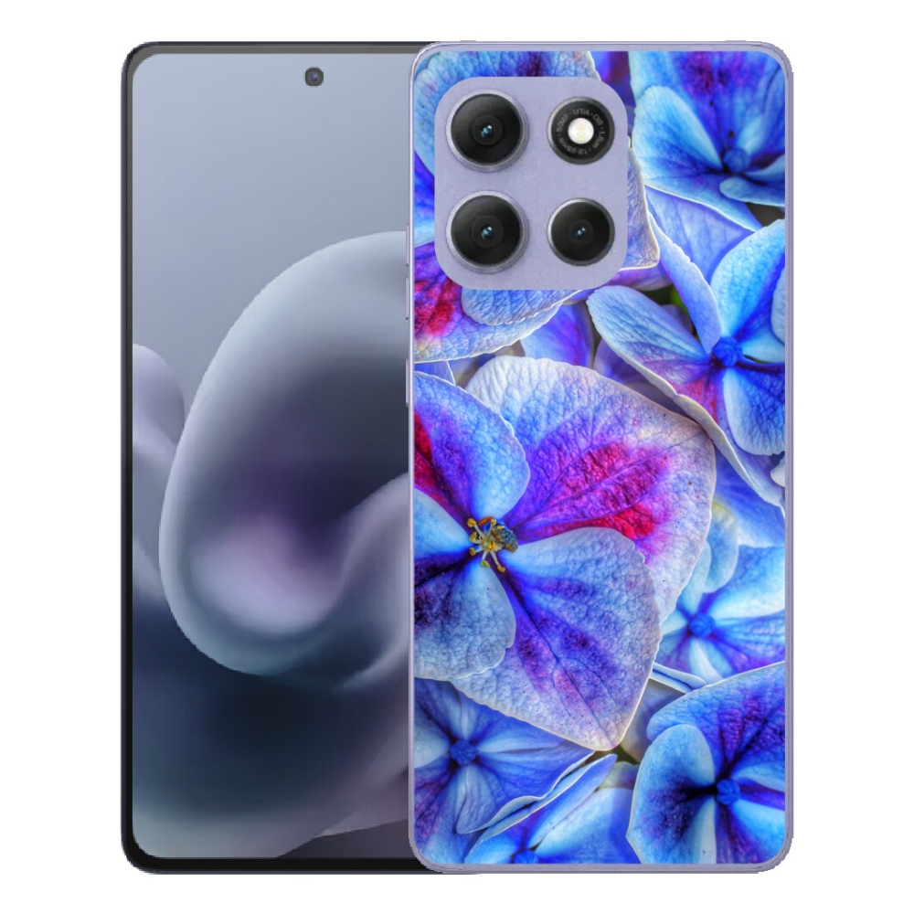 mmCase gél tok a Motorola Moto G86 Power 5G-hez – kék virágok 1