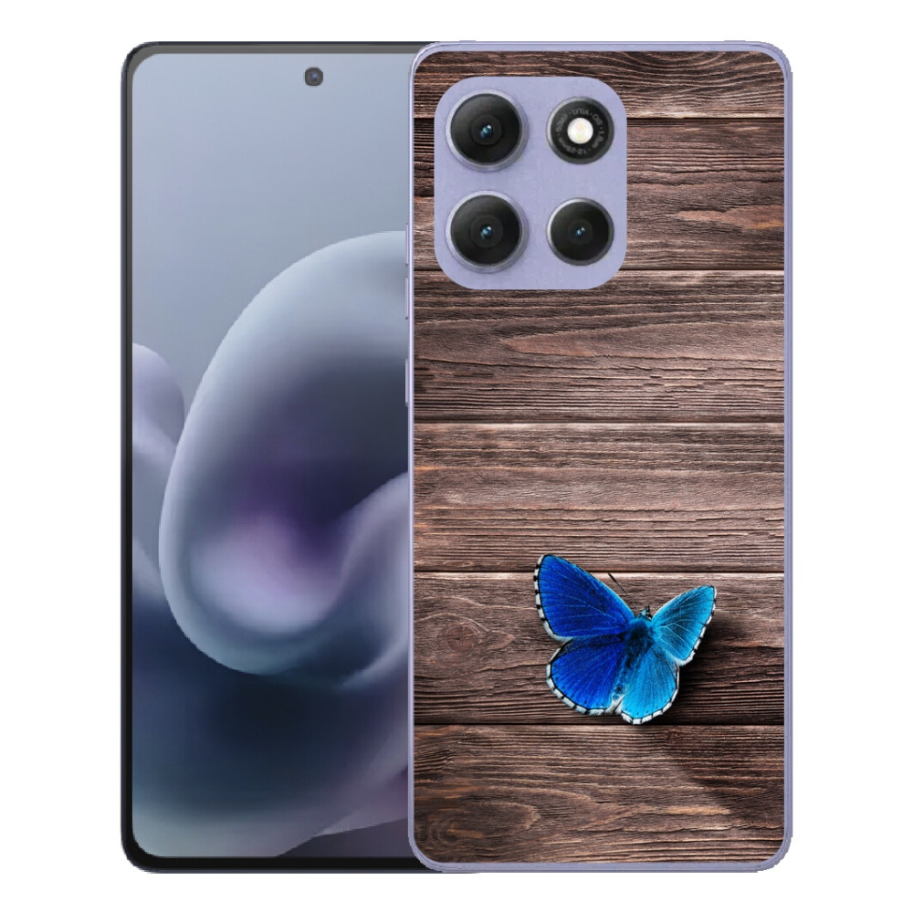 mmCase gél tok a Motorola Moto G86 Power 5G-hez – kék pillangó 1