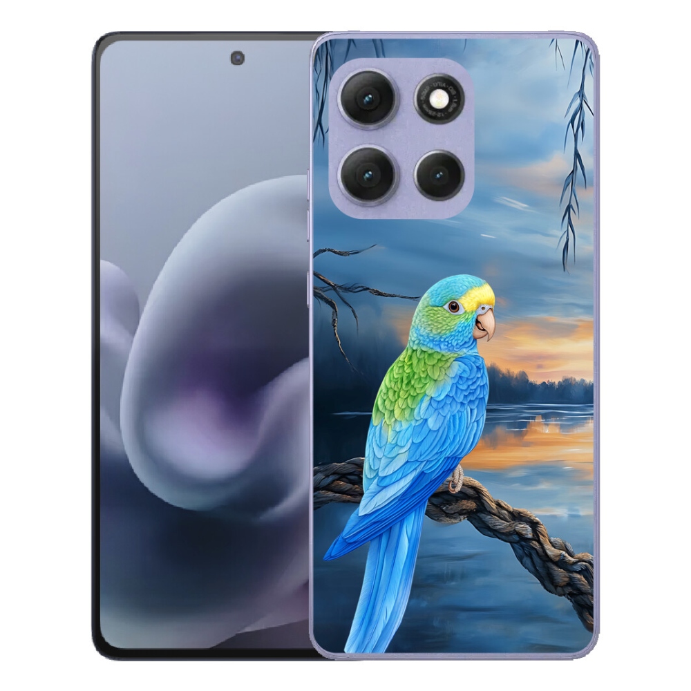 mmCase gélhuzat a Motorola Moto G86 Power 5G-hez – kék papagáj