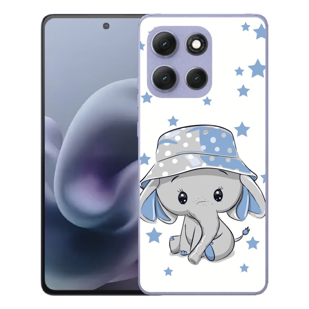 mmCase gél tok a Motorola Moto G86 Power 5G-hez – kék elefánt