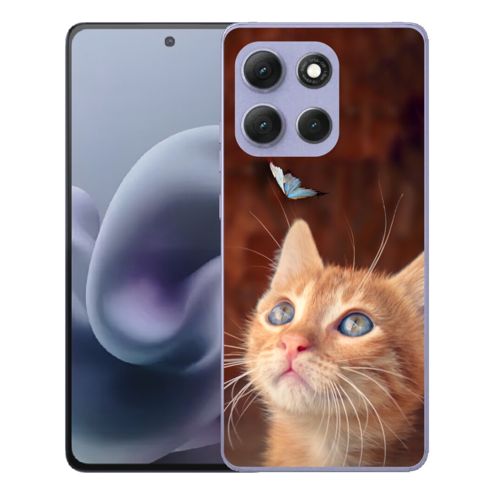 mmCase gél tok a Motorola Moto G86 Power 5G-hez – pillangó és cica