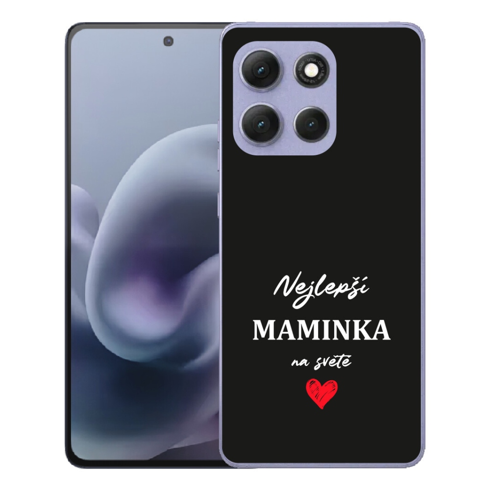 mmCase géltok a Motorola Moto G86 Power 5G-hez – „A legjobb anyuka 1” fekete háttérrel