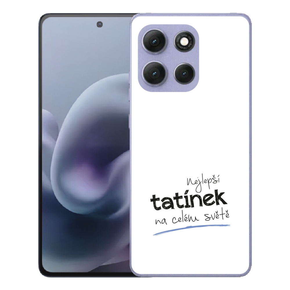 mmCase géltok a Motorola Moto G86 Power 5G-hez – „A legjobb apa” felirattal, fehér háttérrel