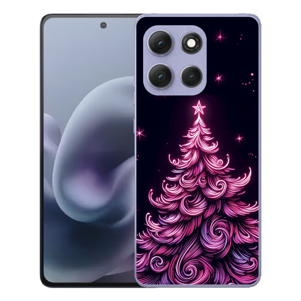 mmCase gél tok a Motorola Moto G86 Power 5G-hez – neon karácsonyfa 2