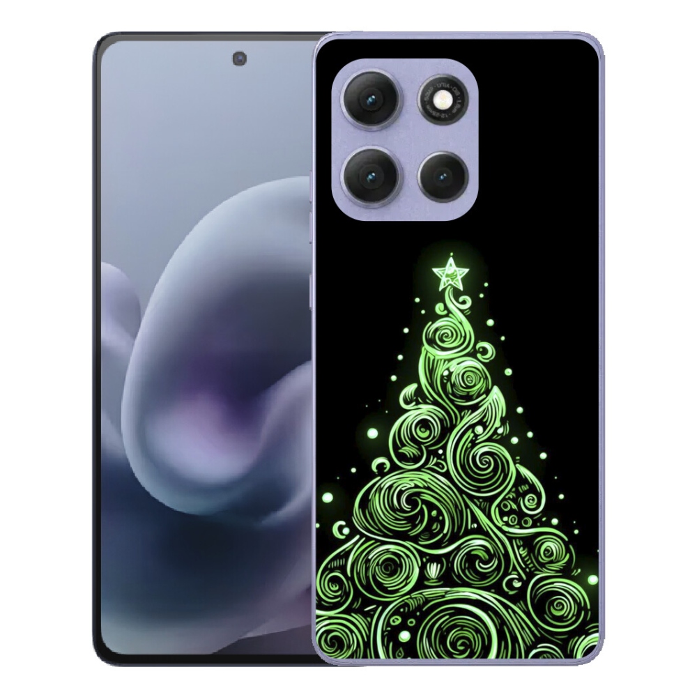 mmCase gél tok a Motorola Moto G86 Power 5G-hez – neon karácsonyfa 3