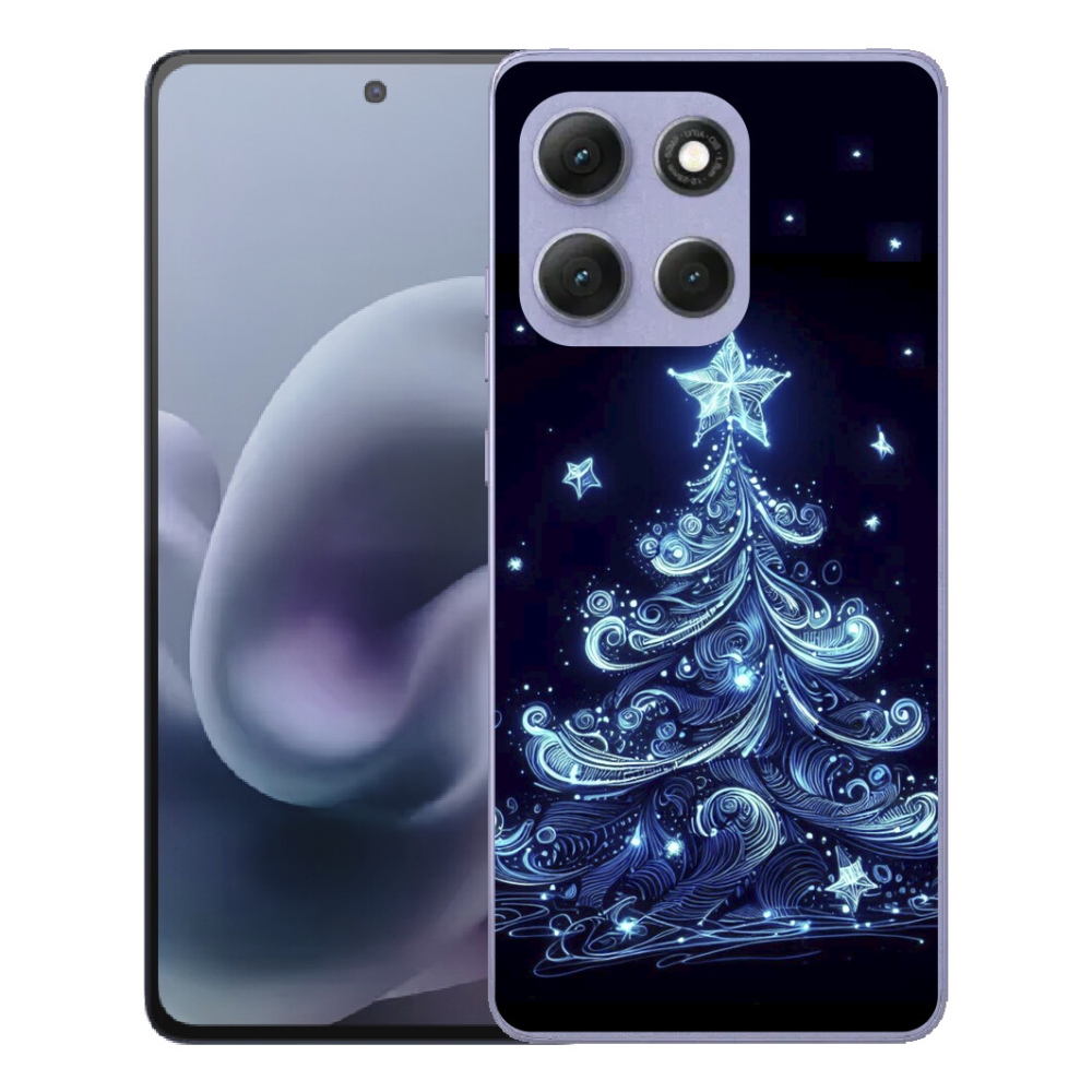 mmCase gél tok a Motorola Moto G86 Power 5G-hez – neon karácsonyfa 4