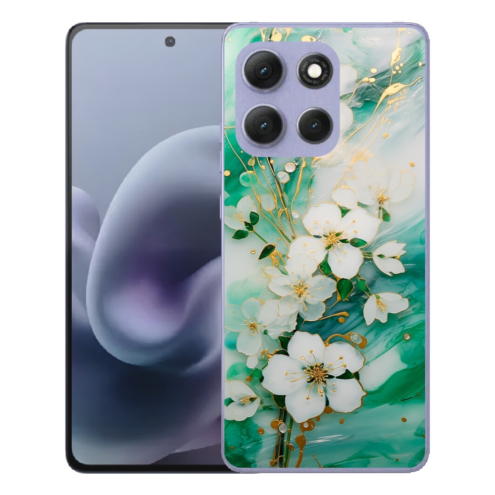 mmCase gél tok a Motorola Moto G86 Power 5G-hez – finom virágok