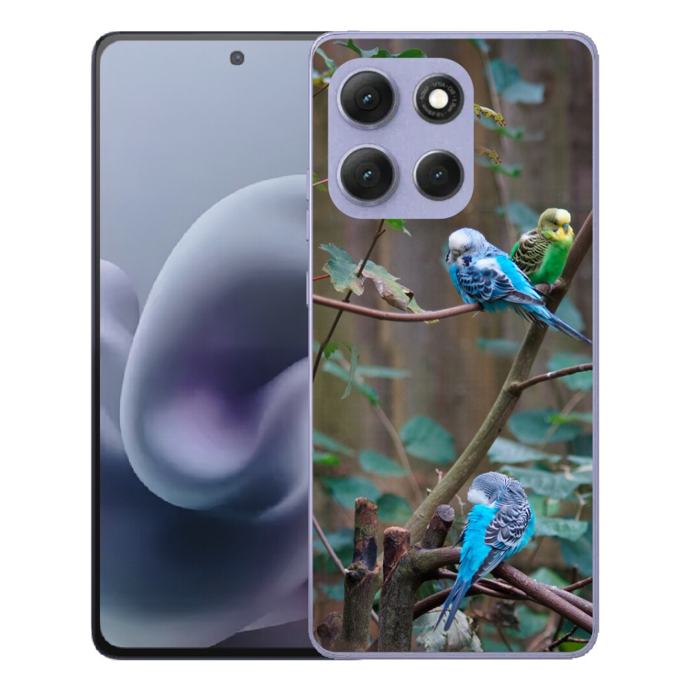 mmCase gél tok a Motorola Moto G86 Power 5G-hez – papagájok egy ágon