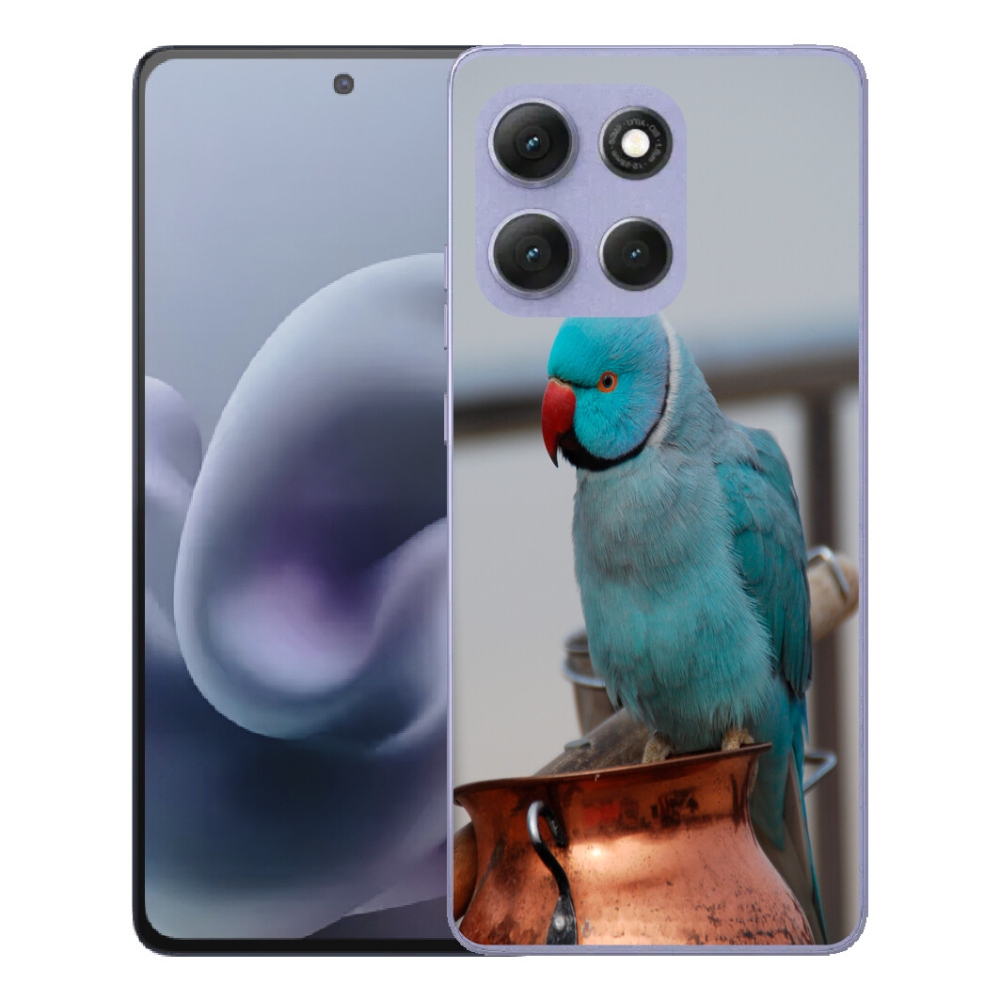 mmCase gélhuzat a Motorola Moto G86 Power 5G-hez – kék alexandri papagáj