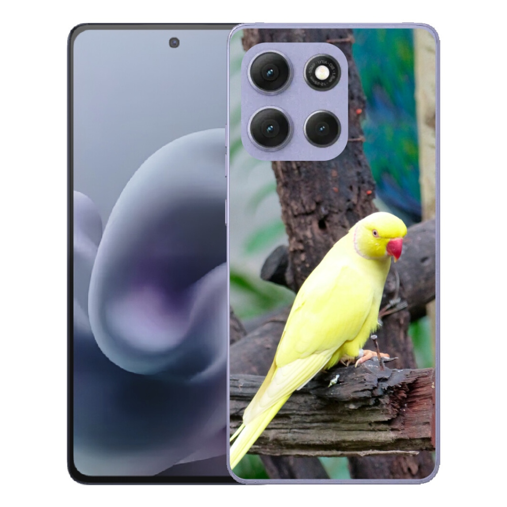 mmCase géltok a Motorola Moto G86 Power 5G-hez – sárga alexandri papagáj