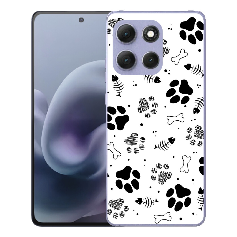 mmCase gél tok a Motorola Moto G86 Power 5G-hez – kutyus mancsok 1